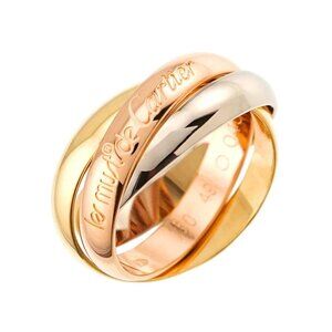 Cartier Trinity Ring MM 18K YG WG PG 750 Size49 4.75-5(US)